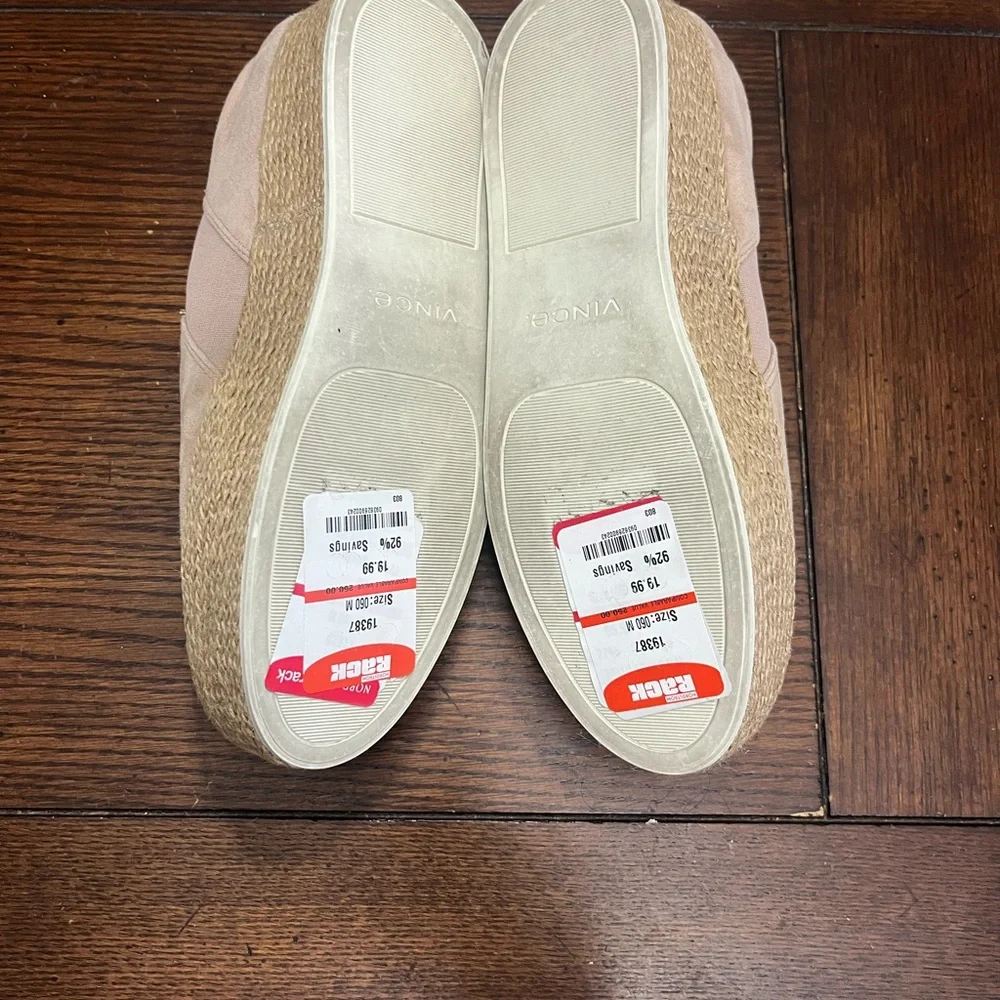 VINCE Wilden espadrilles platform slip on suede‎ sneakers New 6